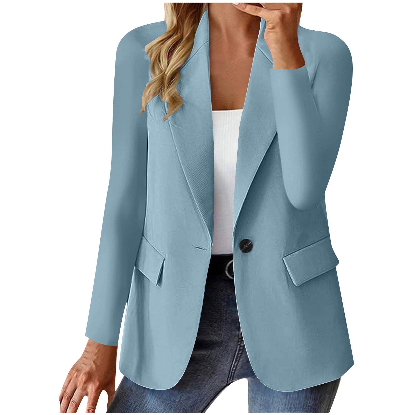 Lapel womens blazer