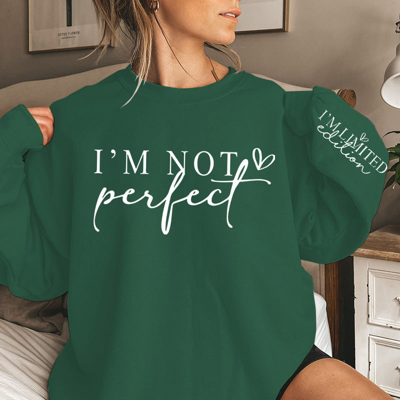 Cross-border Women's Fashionable Letter Printed Sweater