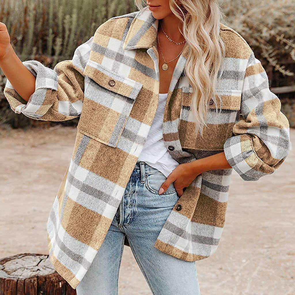 Flannel Check Overshirt Jacket