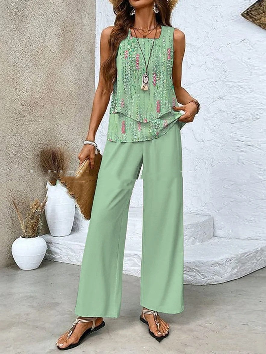 Flourish pants and top set