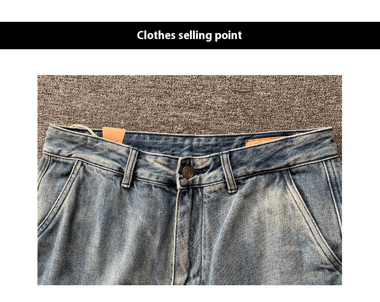 Pocket Denim Shorts Men