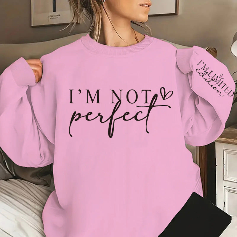 Cross-border Women's Fashionable Letter Printed Sweater