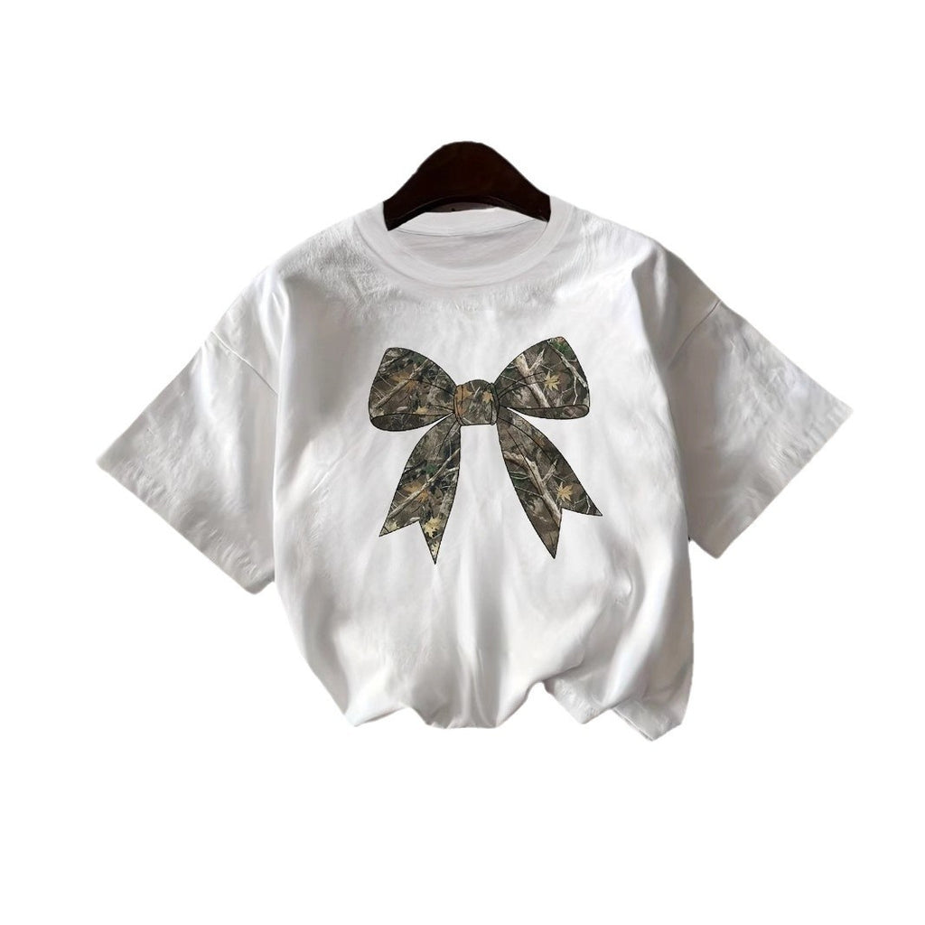 Retro Loose Short-sleeve Top