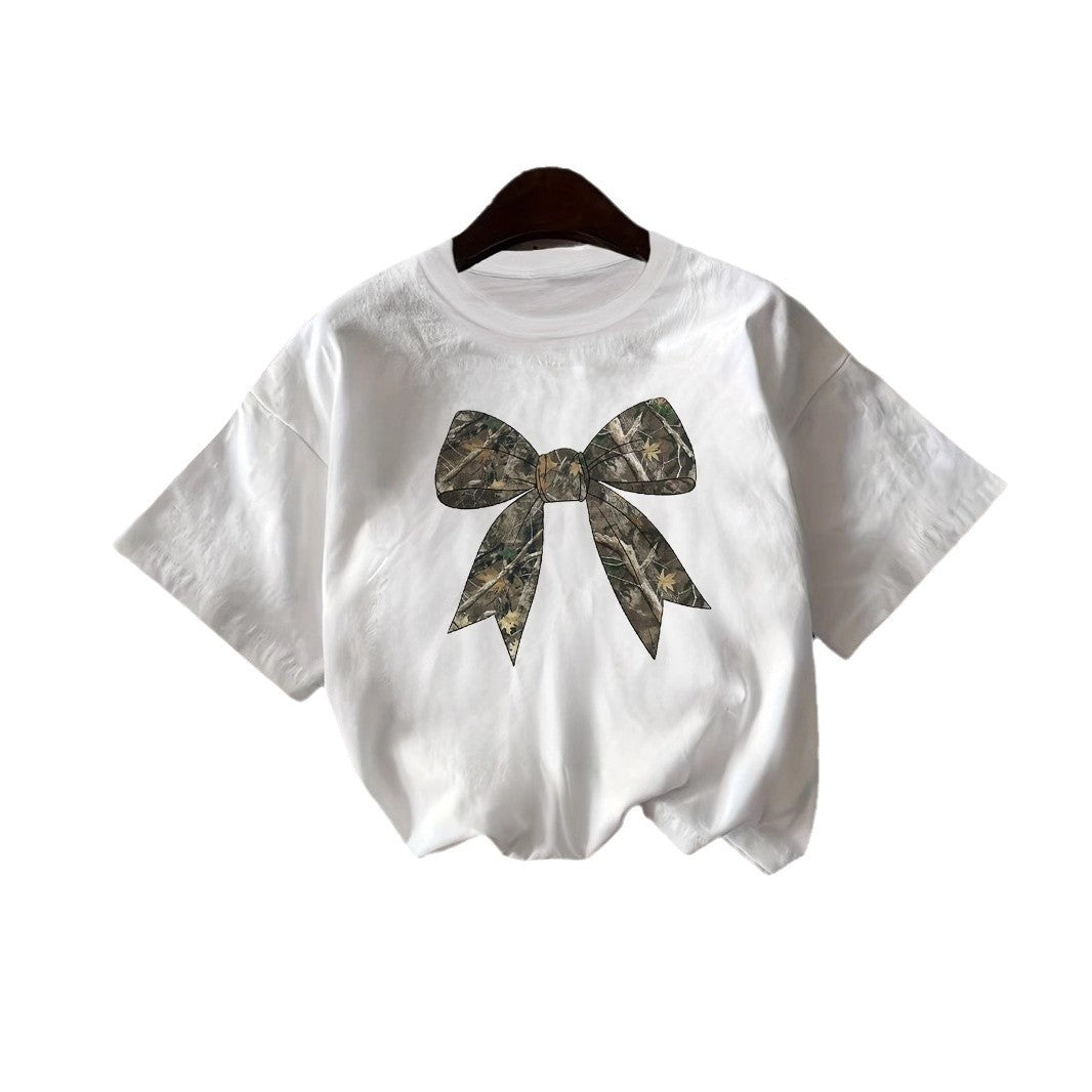 Retro Loose Short-sleeve Top