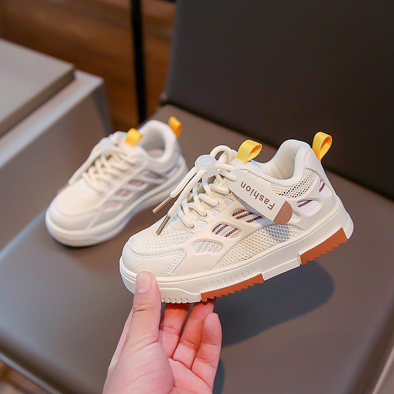 Childrens breathable trainers