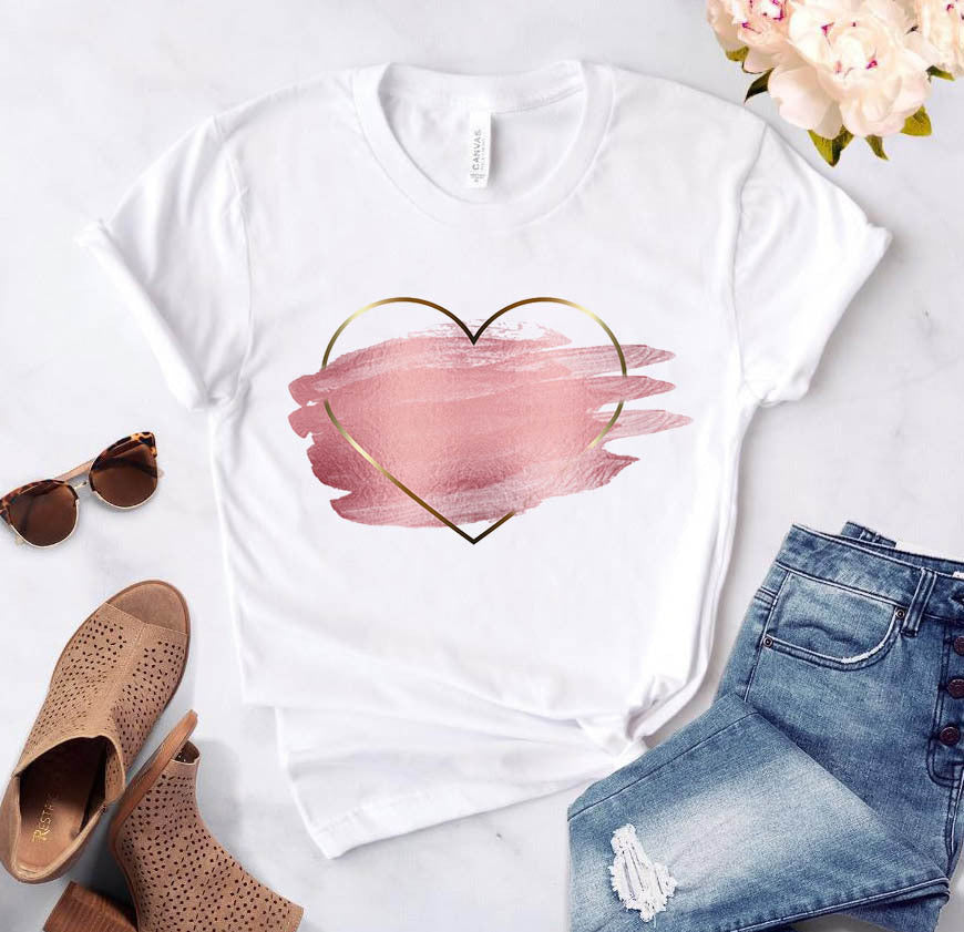 Love print short sleeve