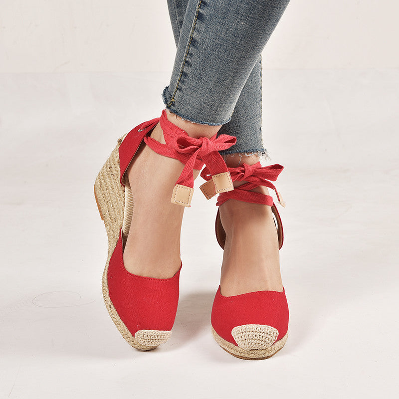 Light-Soled Lace-Up Ladies Sandals