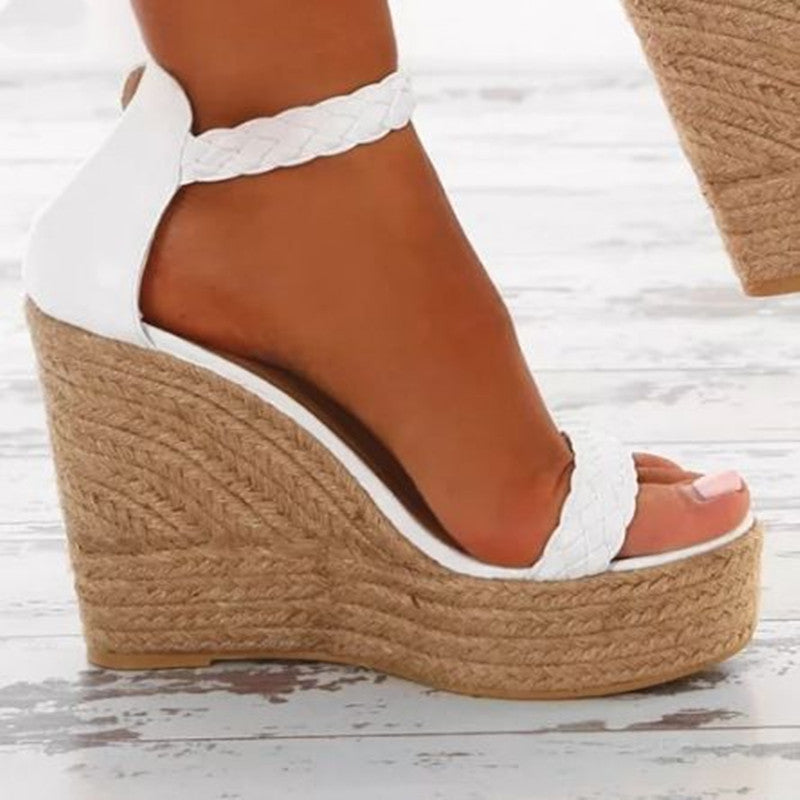 Wedge Hemp Rope Ladies Flat Sandals