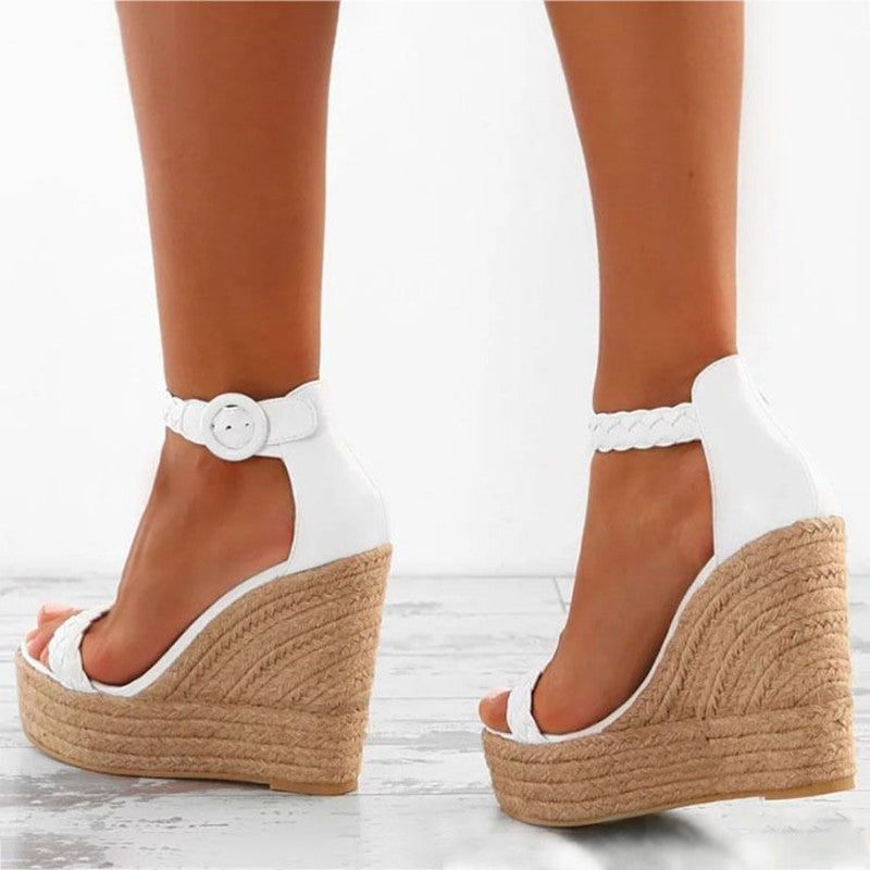 Wedge Hemp Rope Ladies Flat Sandals