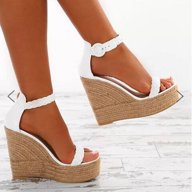 Wedge Hemp Rope Ladies Flat Sandals