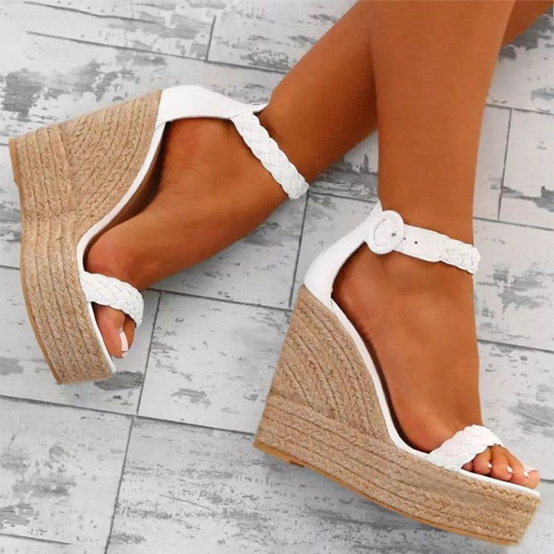 Wedge Hemp Rope Ladies Flat Sandals