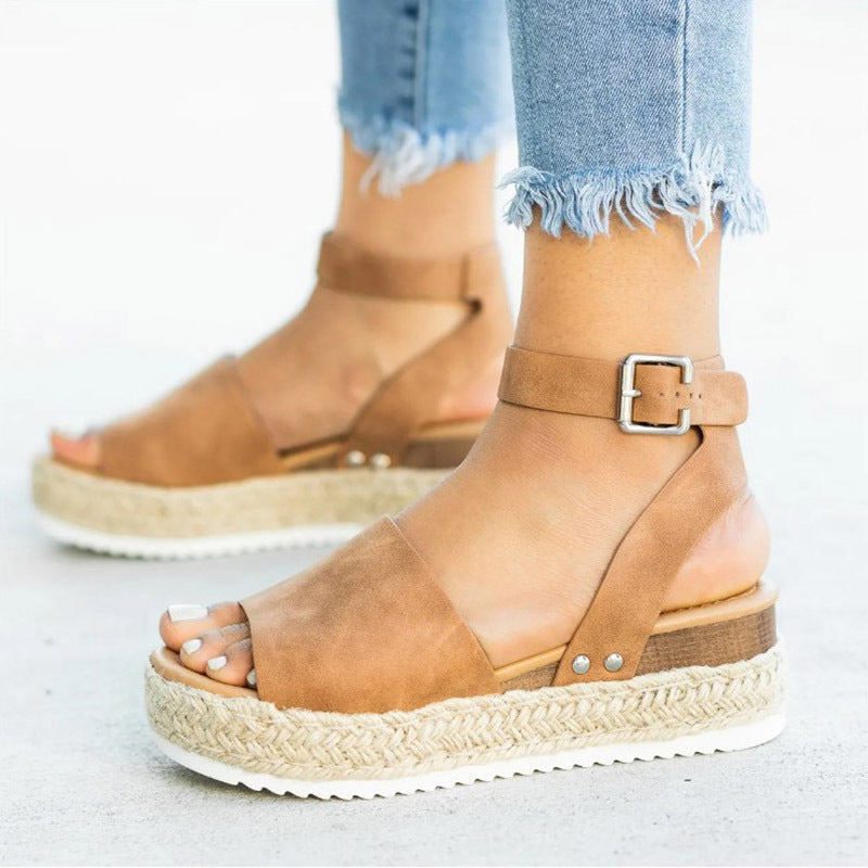 Bottom Large Size Fish Mouth Sandals