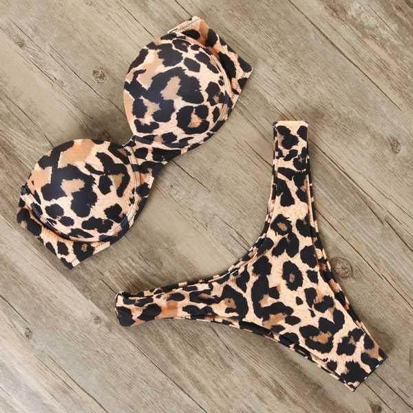 Leopard Bikinis Set