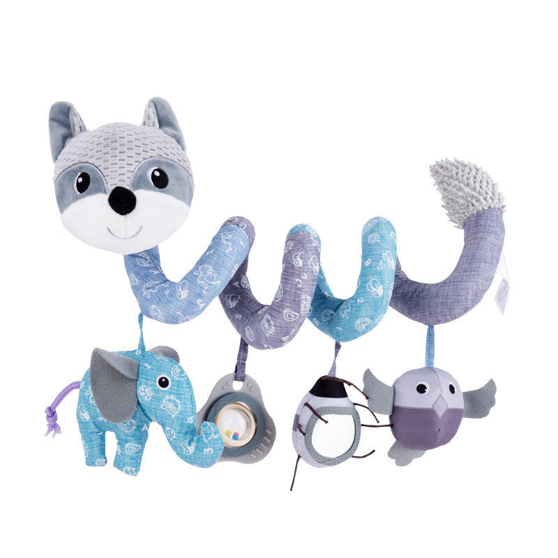 Plush Toy Baby Bed Trailer Fox Bed With Music Bell Ringing Paper