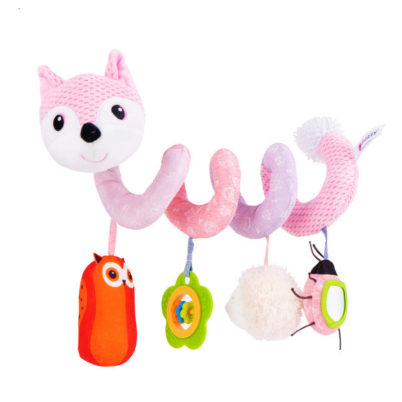 Plush Toy Baby Bed Trailer Fox Bed With Music Bell Ringing Paper