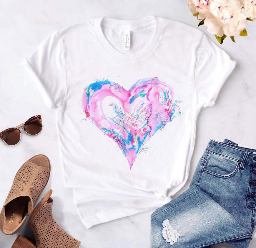 Love print short sleeve