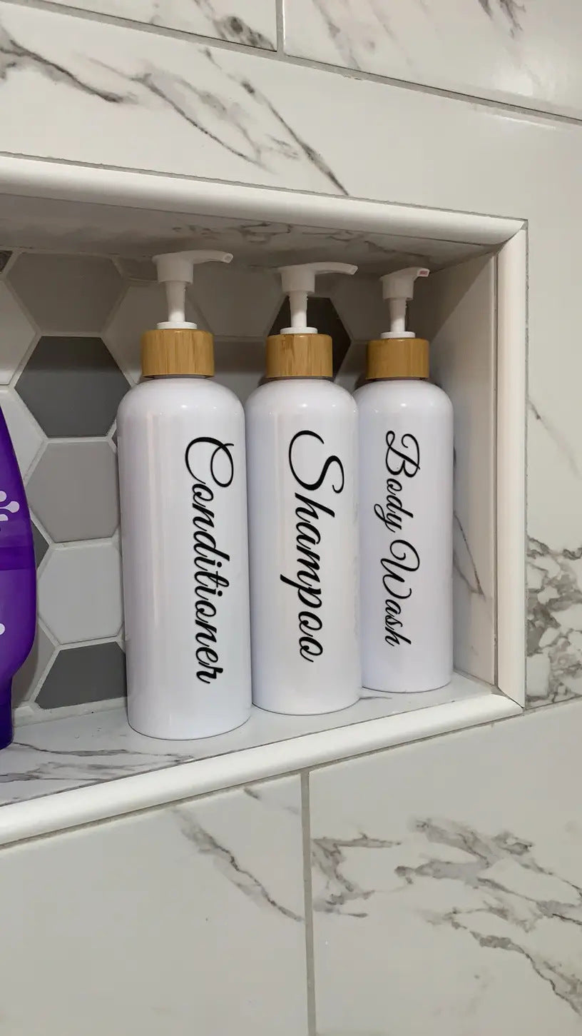 Thickened 3-piece Set Of 500ml Refillable Travel Bottles