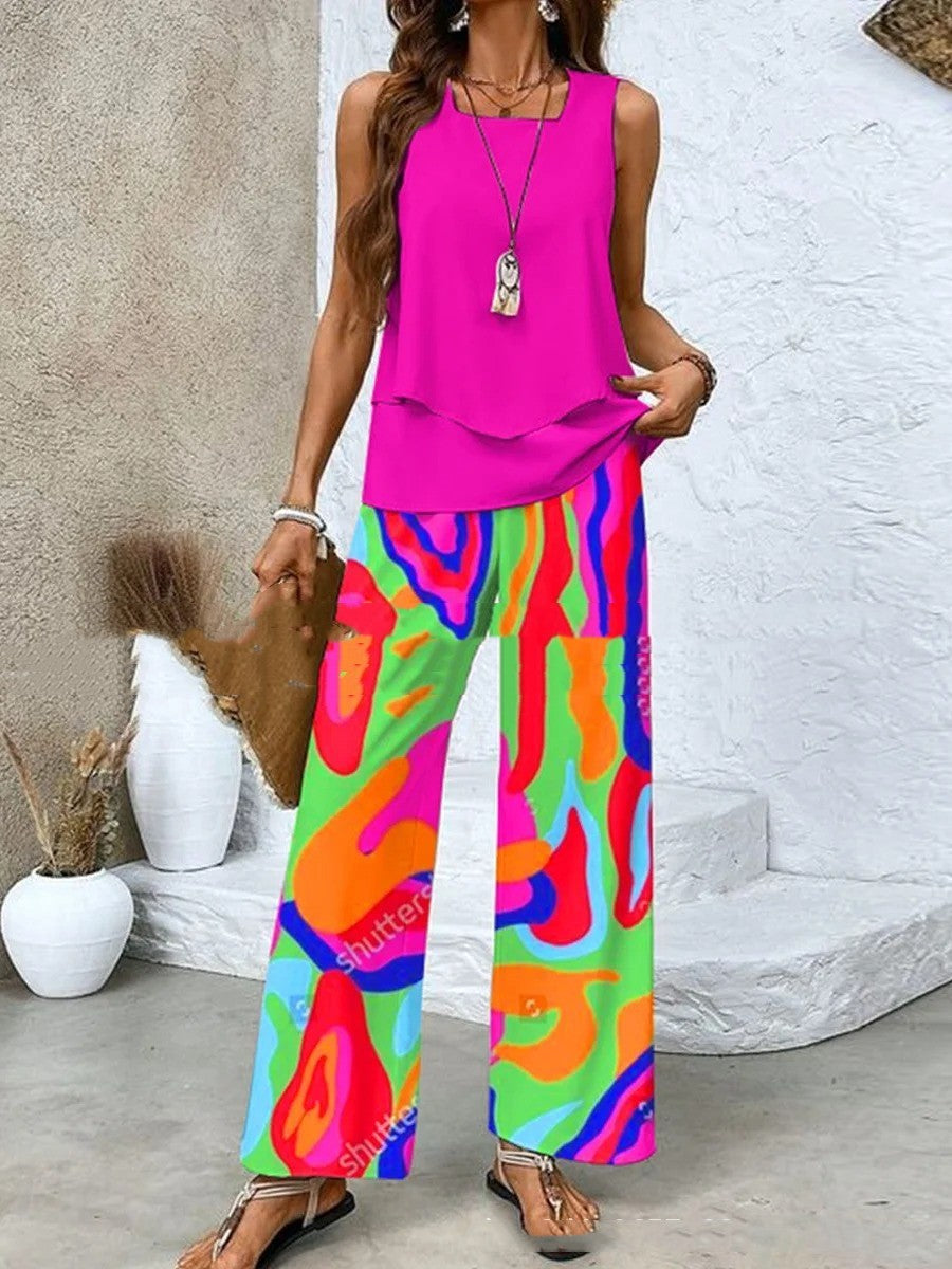 Flourish pants and top set