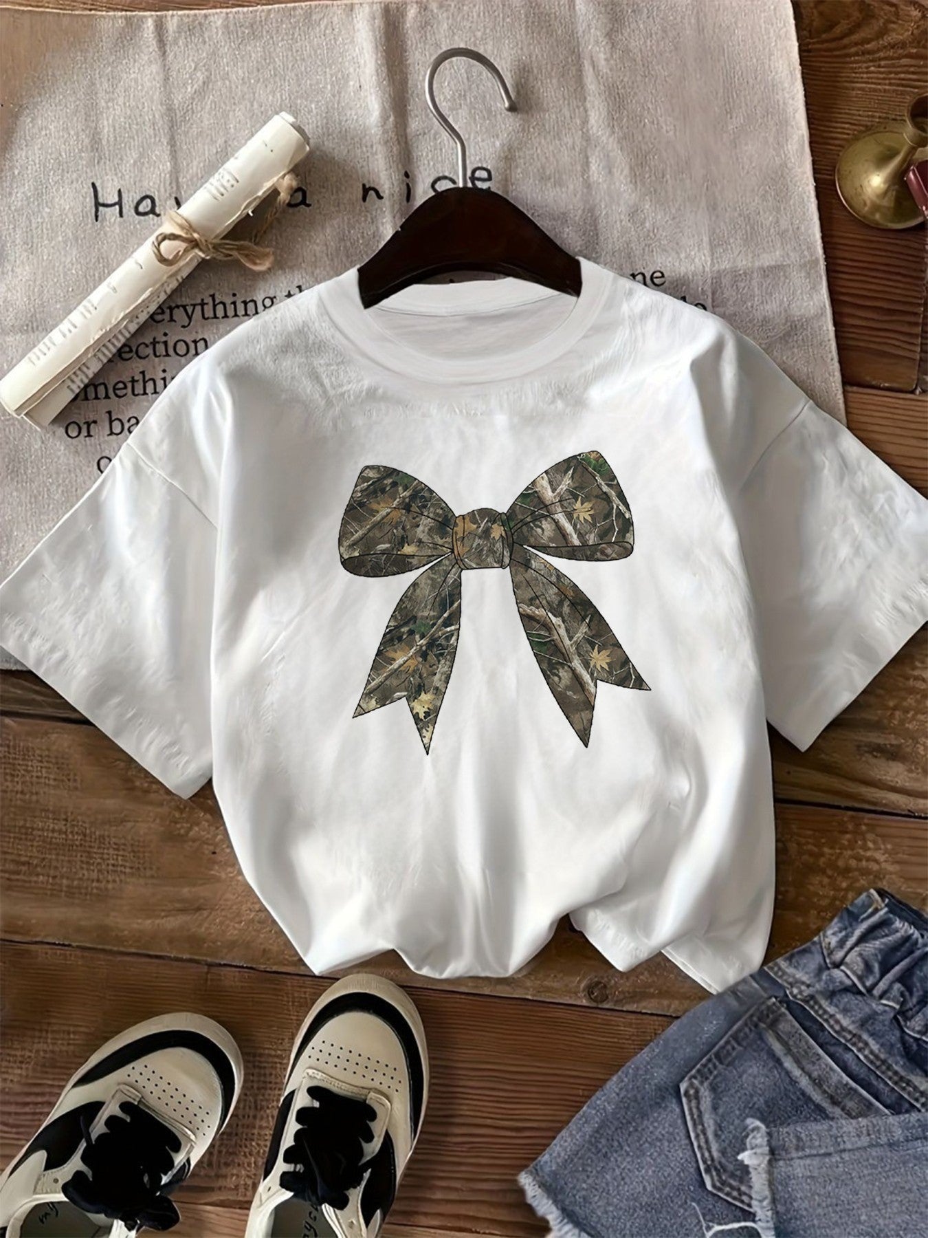 Retro Loose Short-sleeve Top