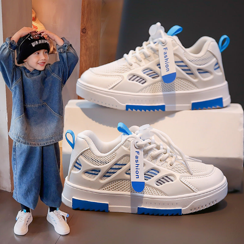 Childrens breathable trainers