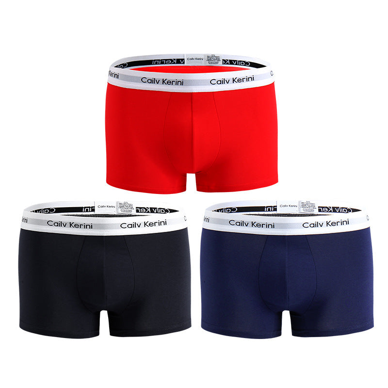 Men's Pure Cotton Boxer Brief Underwear Breathable