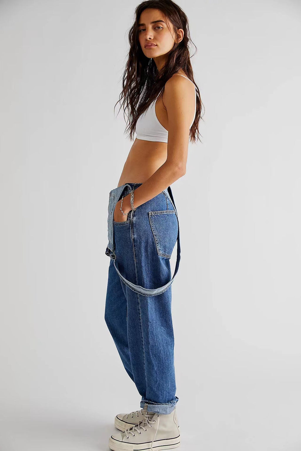 Chloe High-Waisted Jumpsuit with pockets