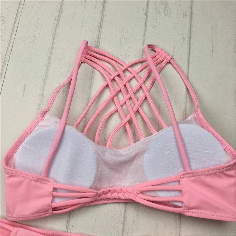 Halter bikini swimsuit
