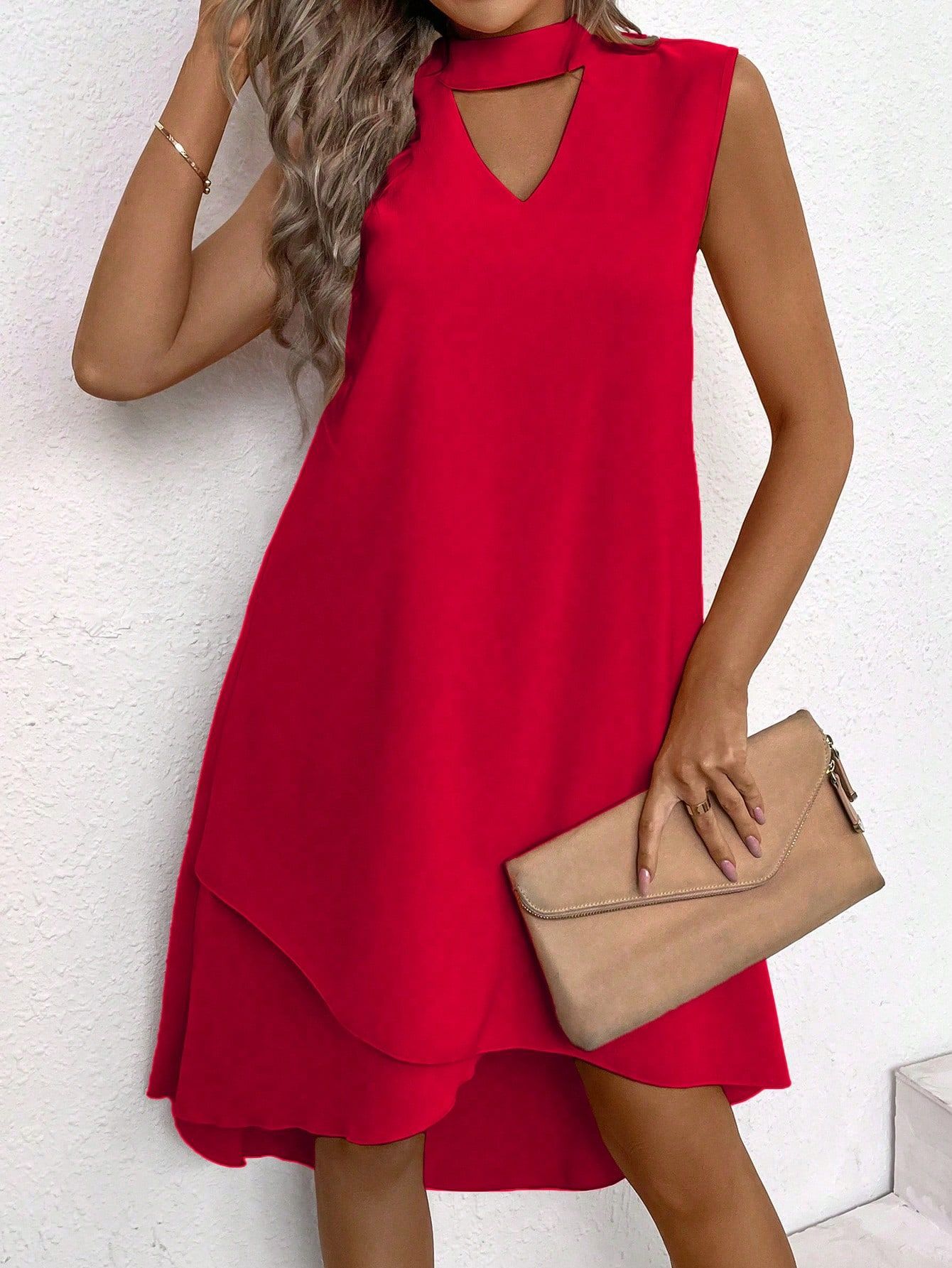 Ella Tie neck Dress