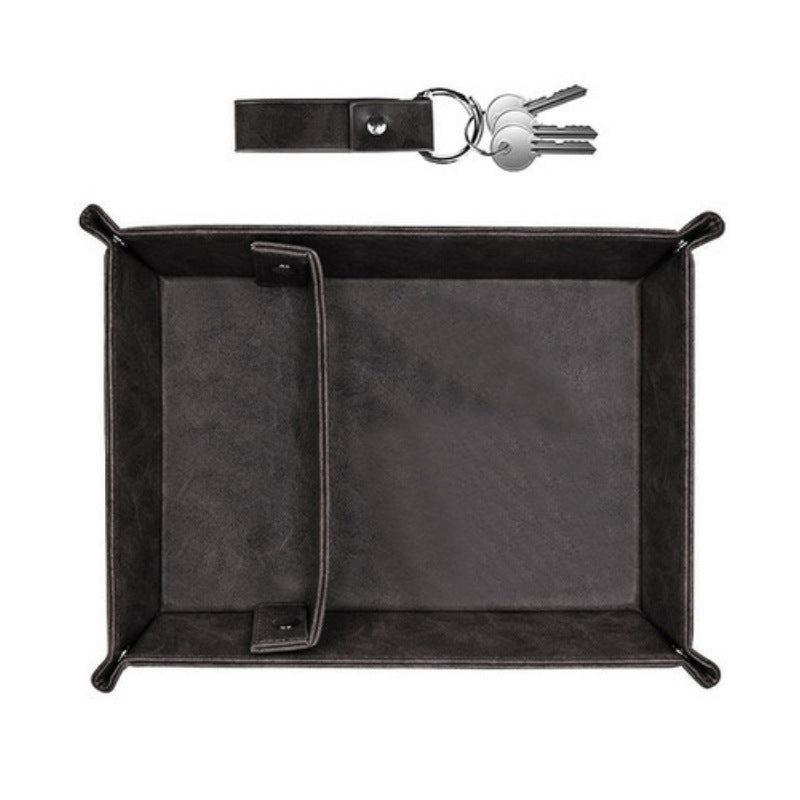 PU Leather Key Tray Fathers Day Gift Decorative Tray
