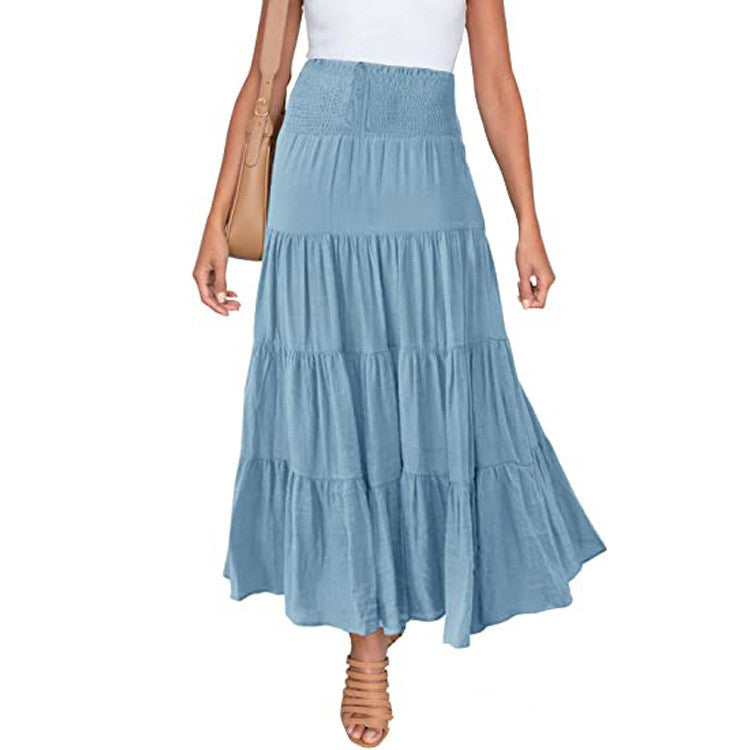 High Waist Bohemian Long Skirt