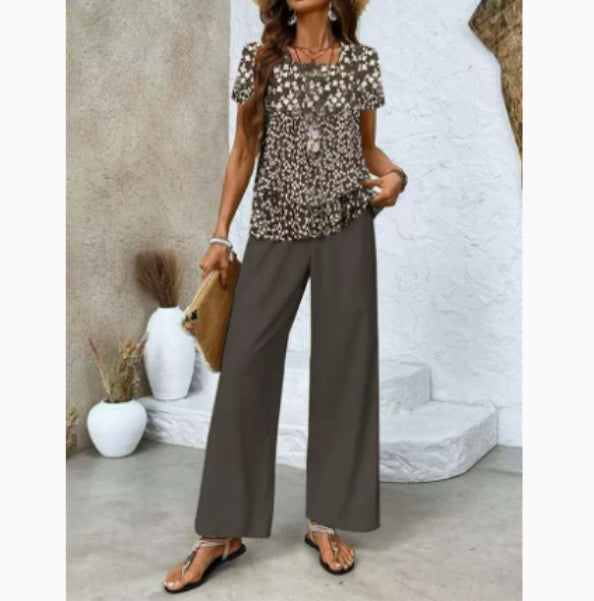 Flourish pants and top set