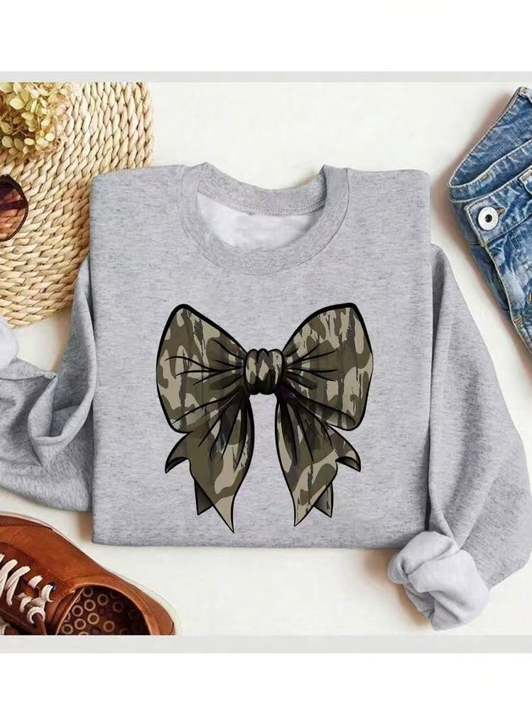 Leopard Print Stud  Bow Printed jumper dress
