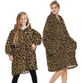 Cow pattern blanket parent child sweater