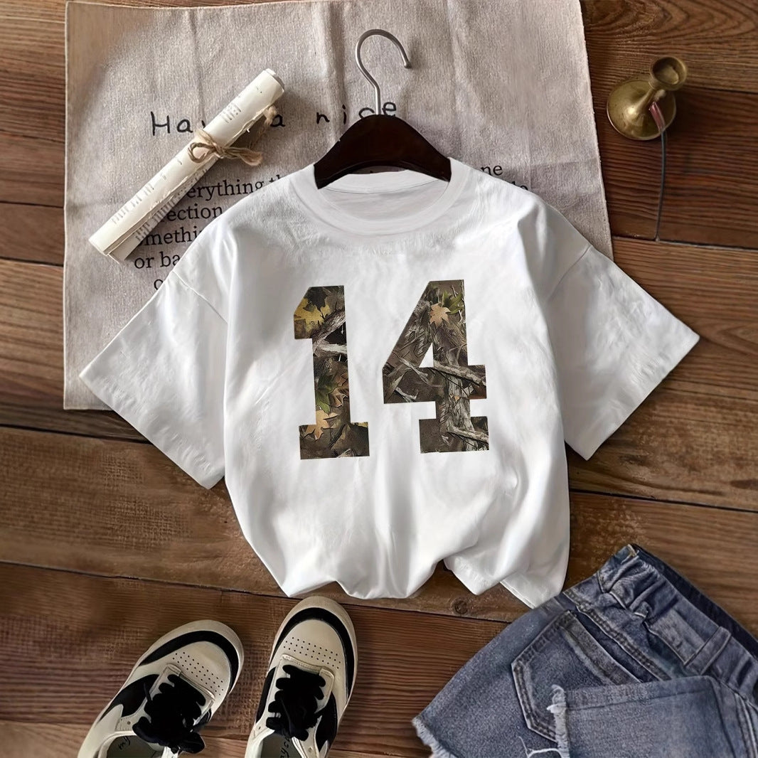 Retro Loose Short-sleeve Top