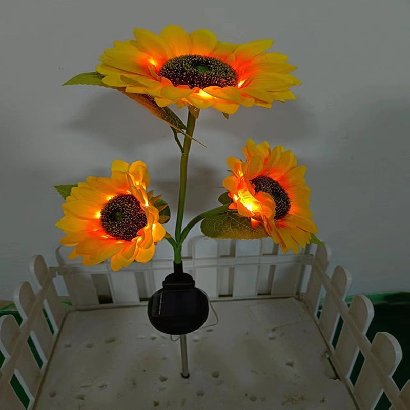 Color LED Solar Lawn Lamp Courtyard Ground Lamp