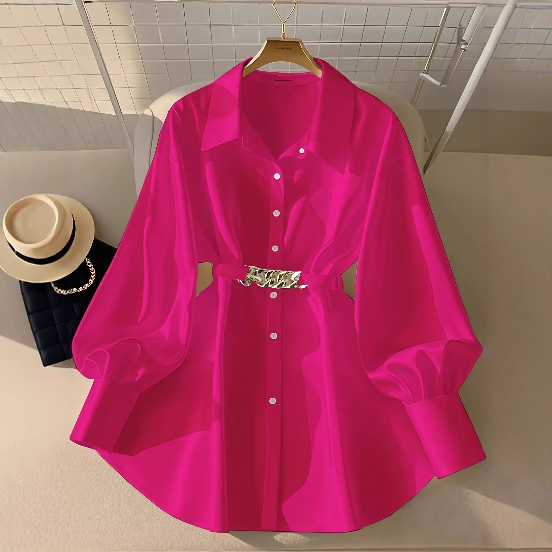 Lantern Sleeve Shirt