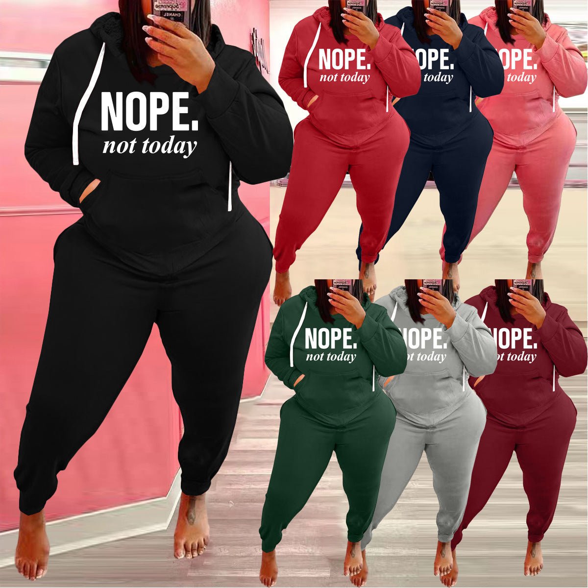 Nope not today 2pc set