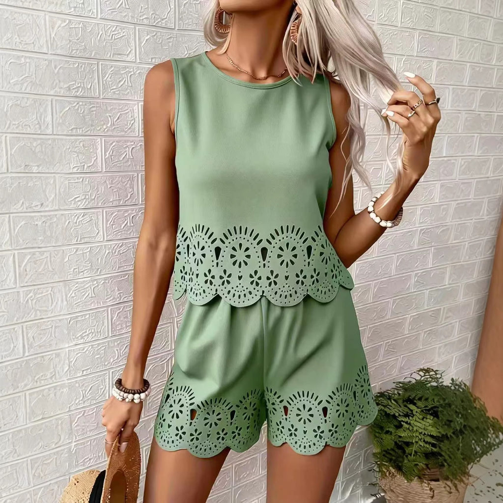 Elegant Hollow-Out Set For Women