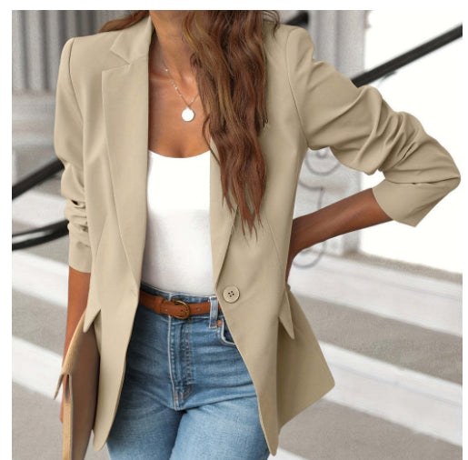Lapel womens blazer