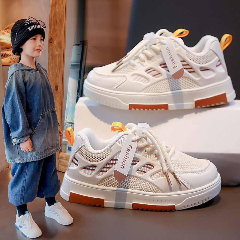 Childrens breathable trainers