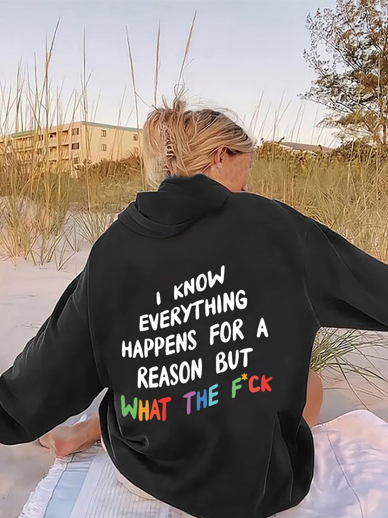Womens printed jumper with Hood