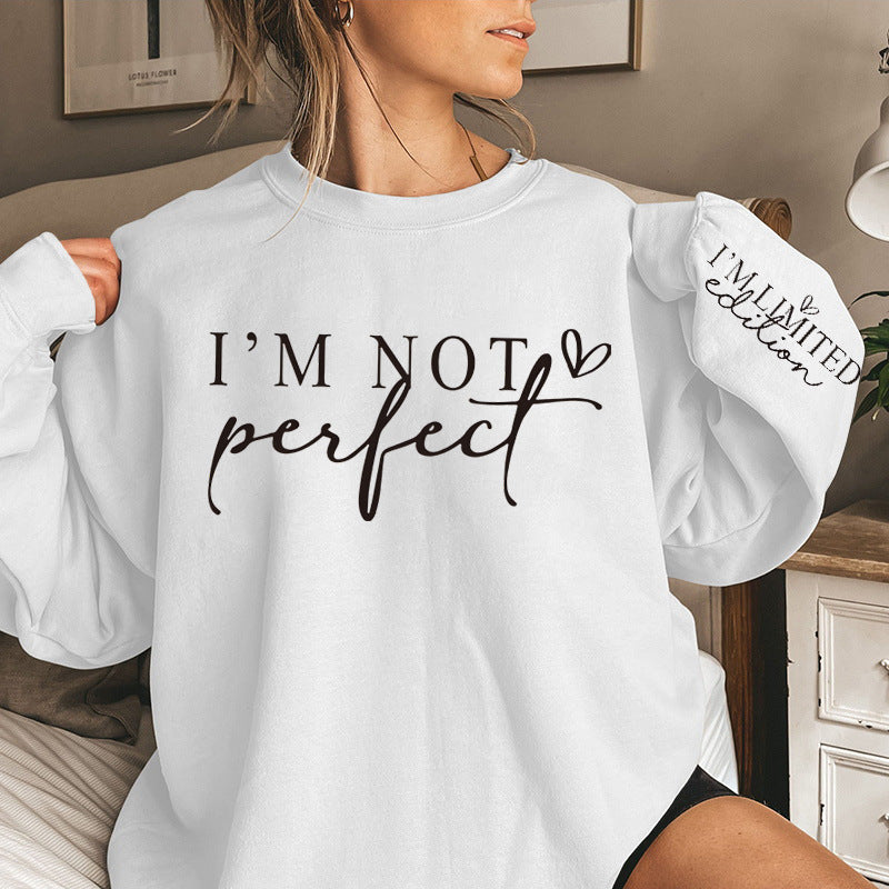 Cross-border Women's Fashionable Letter Printed Sweater