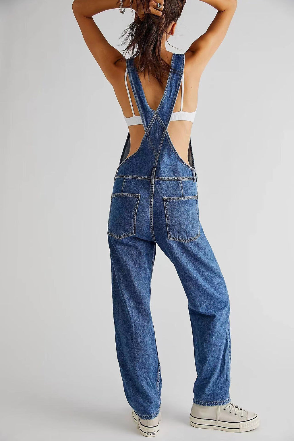 Chloe High-Waisted Jumpsuit with pockets