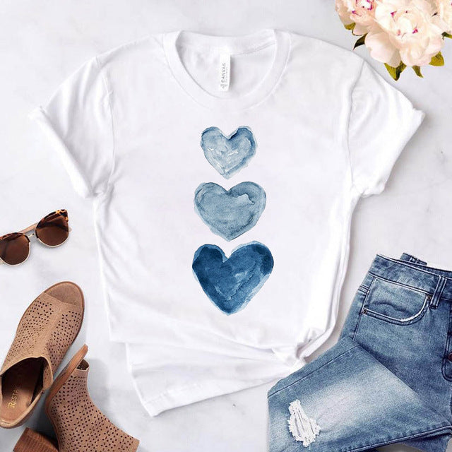 Women's Loose Round Neck Short Sleeve Top