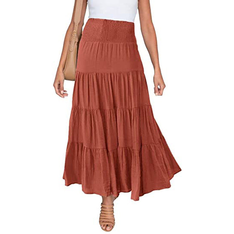 High Waist Bohemian Long Skirt