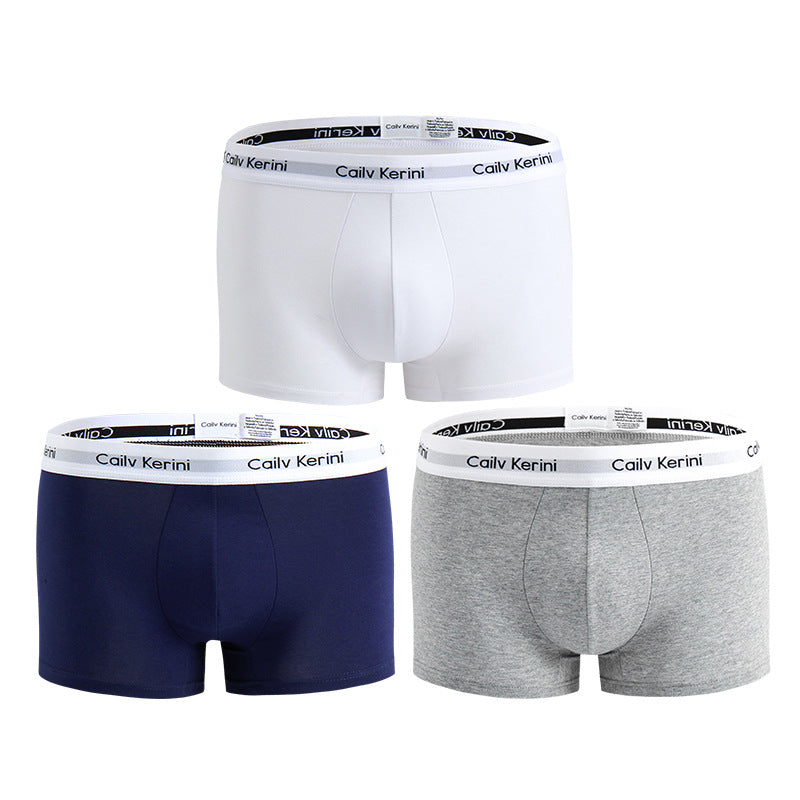 Men's Pure Cotton Boxer Brief Underwear Breathable