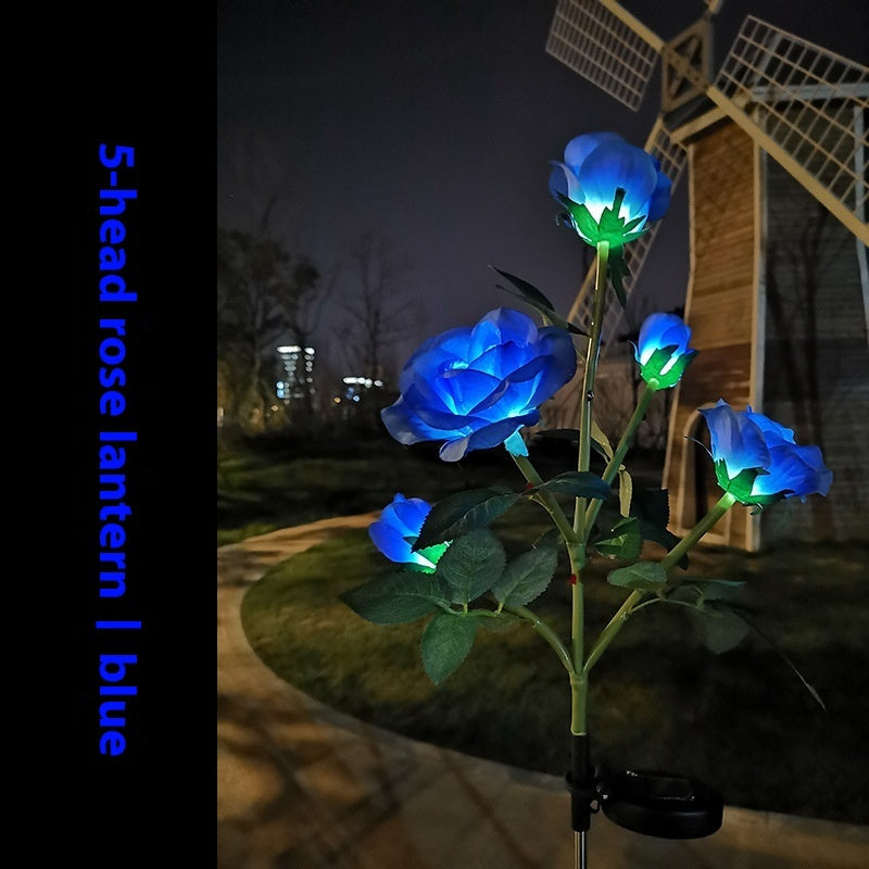 Color LED Solar Lawn Lamp Courtyard Ground Lamp