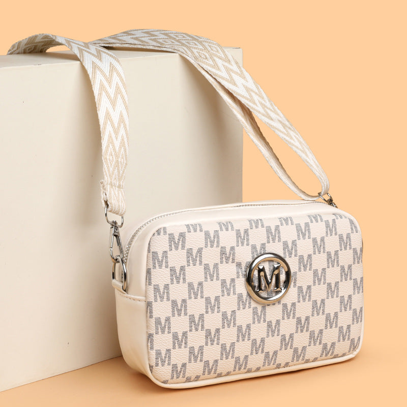 Versatile Wide-strap Shoulder Crossbody Bag