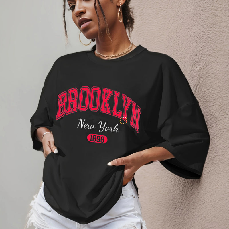 Printed Drop Shoulder