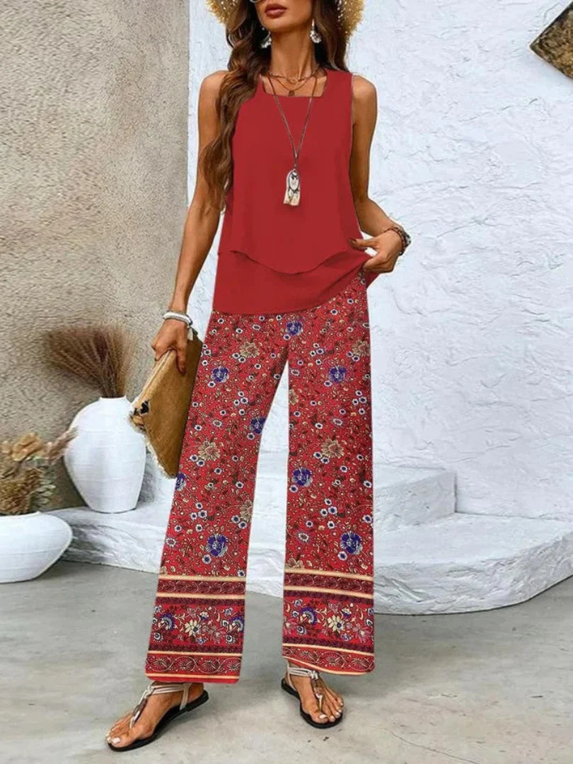 Flourish pants and top set